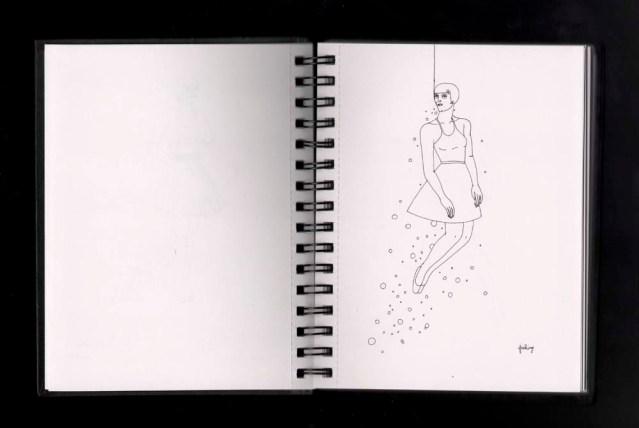 second spiral sketchbook fishing