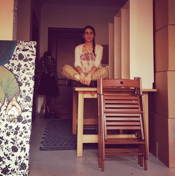 me } waiting for the truck to arrive. yes it looked like i was moving home