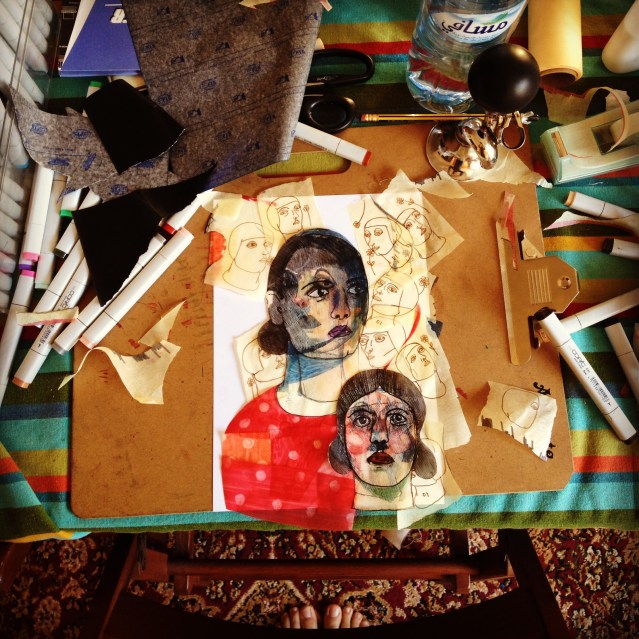 sisters meet, wallpaper begins to form