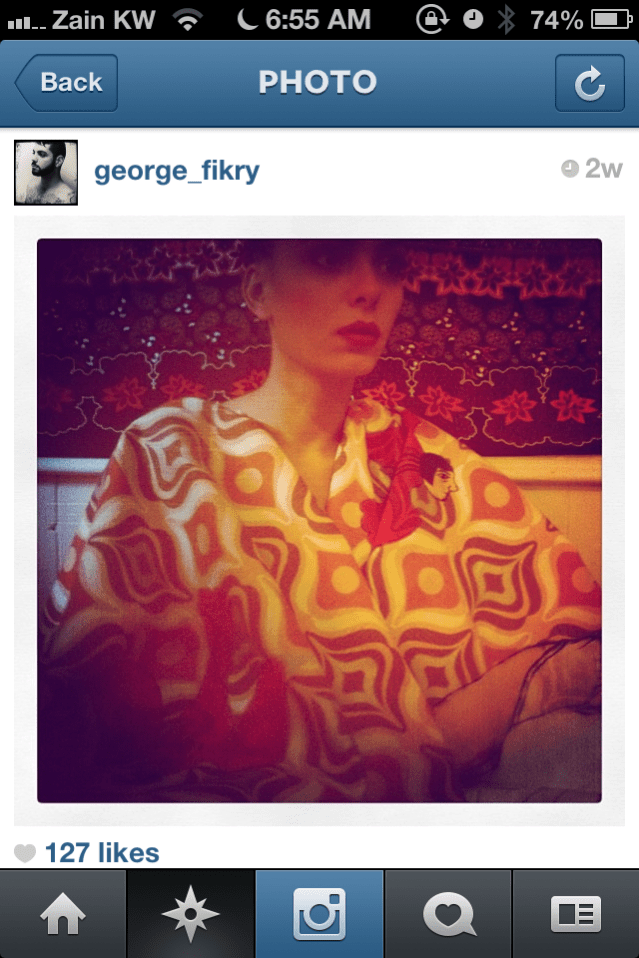 the current location of the original traveling tapestry is london. the current owner is george fikry. thank you, george for being part of her life!