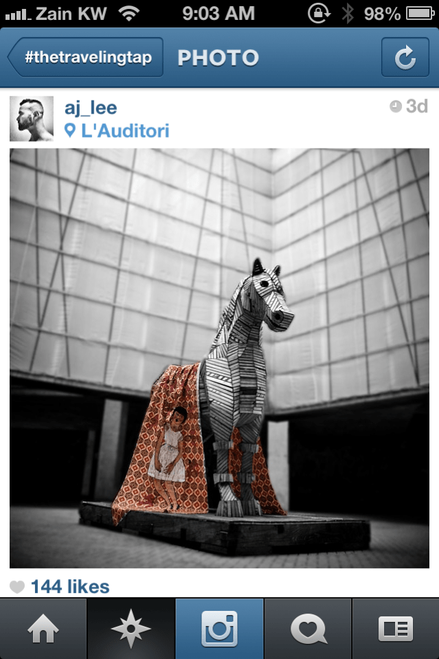 this is the last post by @aj_lee. the sculpture is 'cavall de troia' by artist maria helguera. isn't this stunning?