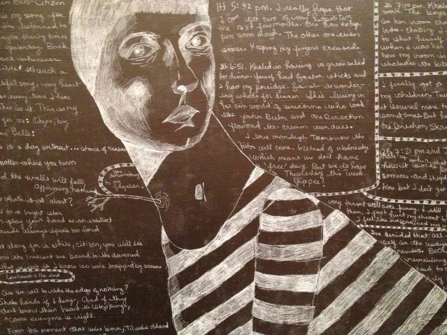 this is the original, white on black, negative effect