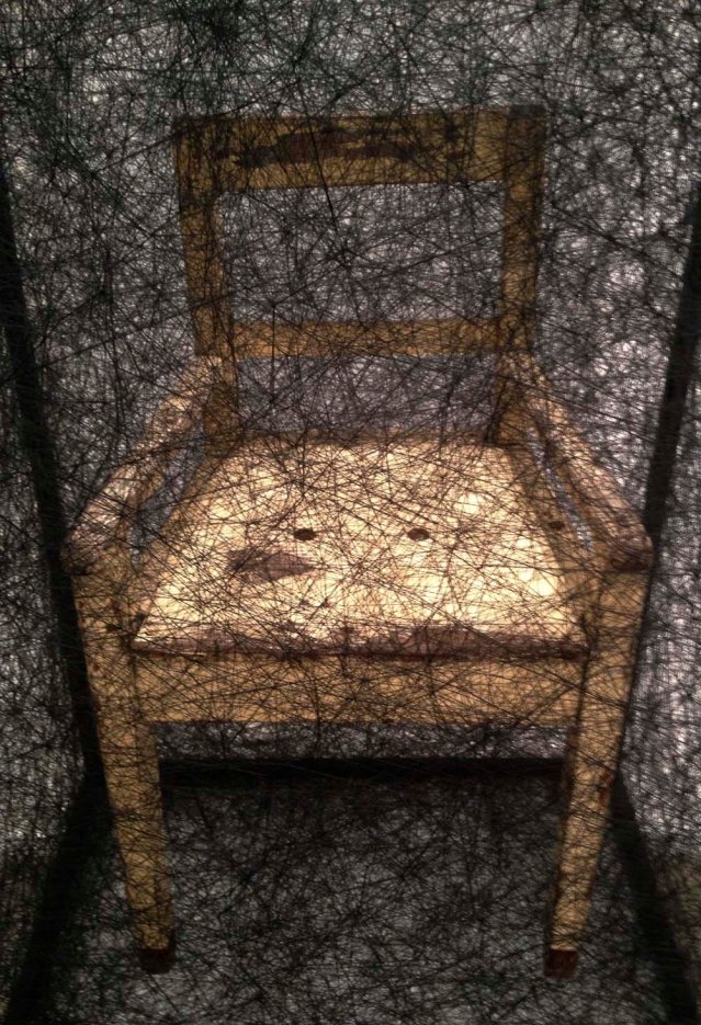 i felt so lucky standing this close to shiota's work (i'd love to see her larger installations). this is one of the privileges of having a fair like art dubai so close to home: the opportunity to be in the presence of genius like this