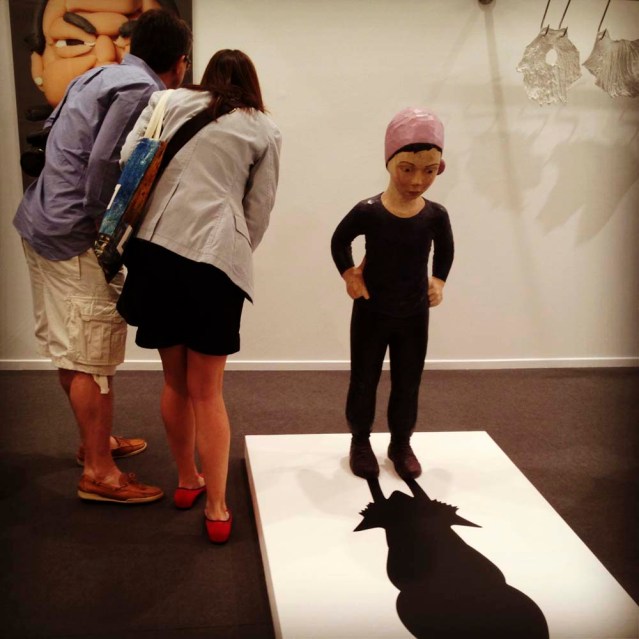 i just love yasam sasmazer's sculptures. to me they embody our childhood fears, or perhaps courage. one or the other. the other night i saw the former but today it's the latter