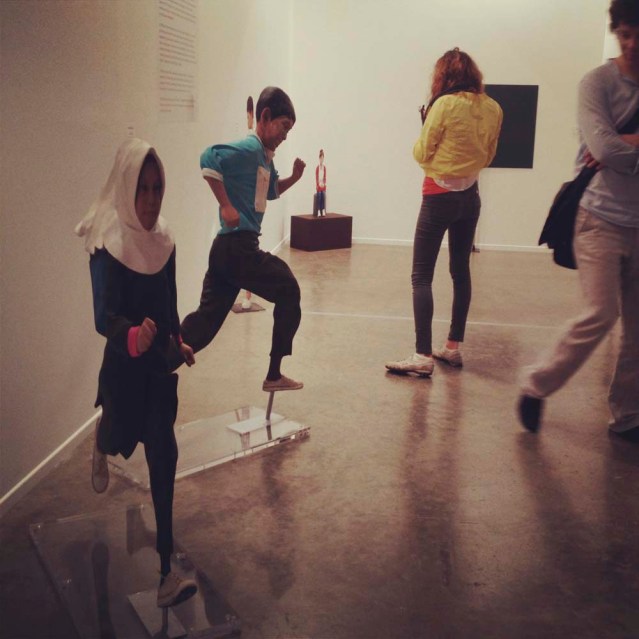 yi hwan kwon's running boy and girl. these were so bizarrely distorted. i was quite fazed by them. i still don't understand what makes them so visually disturbing