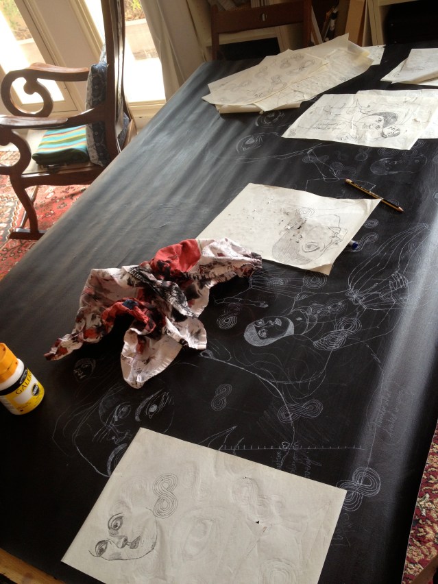 the way i pictured the exhibition, i figured i needed another scroll. not OCD. just attention to detail