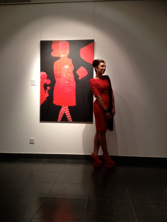 my beautiful cousin shareefah and her doppelganger painting