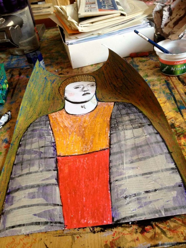 my crude version of herringbone, if we can even call it that