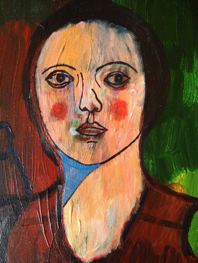 i was chatting on skype with one of my friend laura when i drew this. i wonder if it had any affect on her face