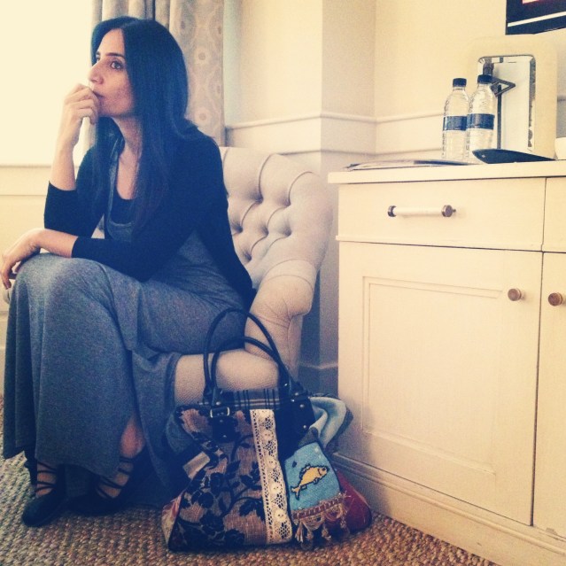 chair and my mary poppins bag. and me