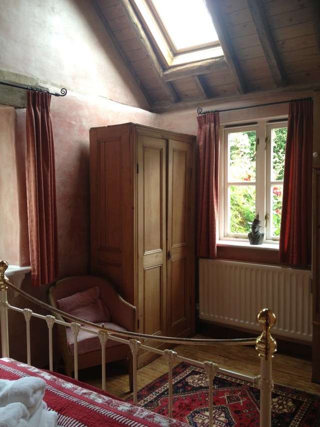 there are four windows in this room if you include the skylight and...