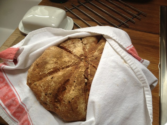 also in the basket was this huge loaf of granary bread. it has been sustaining me throughout my stay