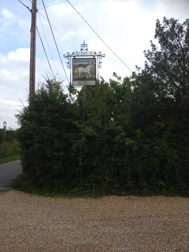 i ended up at the white horse inn, but i was too early for dinner so i left, intending to head back to the cottage