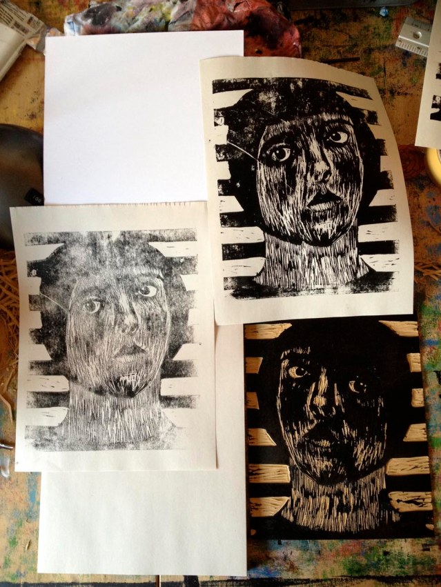 my favorite part! all the wonderful surprises. don't you love it when the paint does most of the work for you?