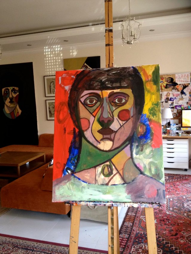 it took me a while to be happy with her face. if it wasn't her lips, it was her eyes or her nose 