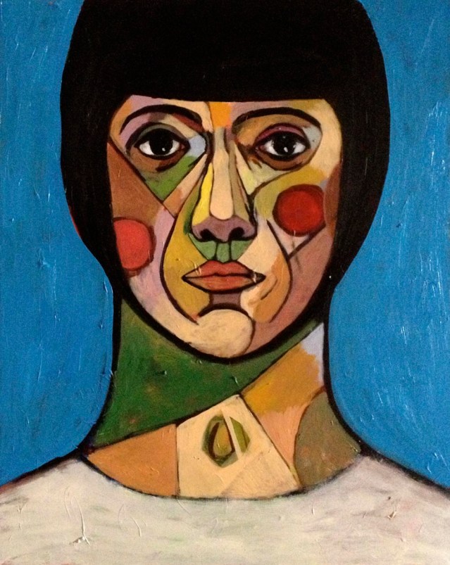 eve blue, 2013, acrylic on canvas, 60cm x 176cm