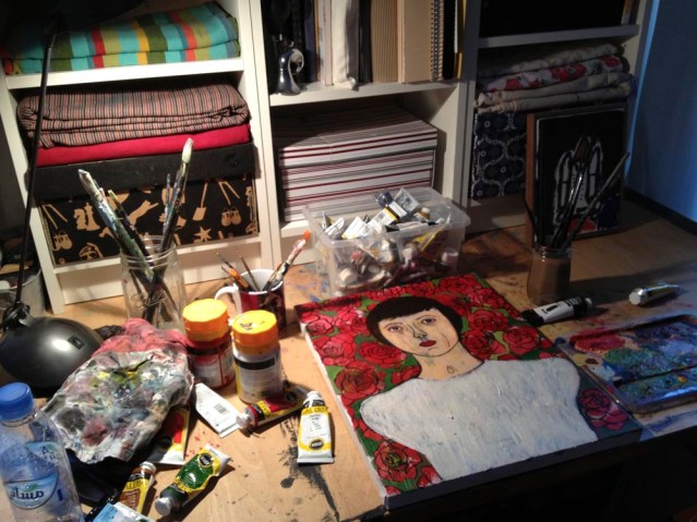 it's getting dark outside and she's almost complete