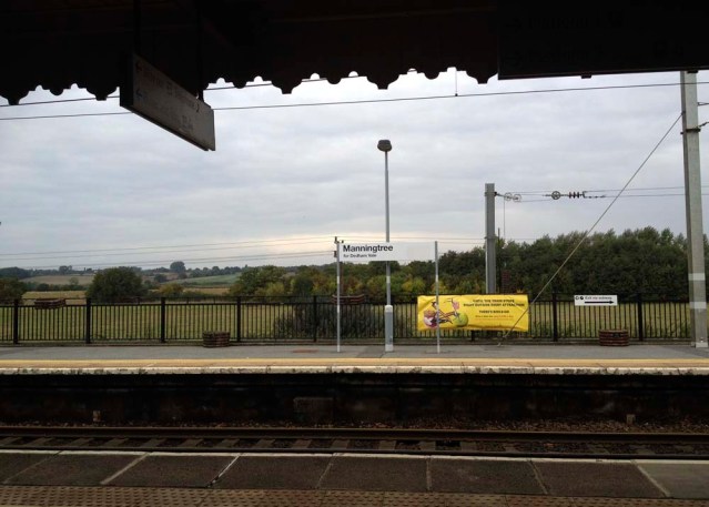 ah manningtree station. i could have kissed the ground once we got here. for the second time. see what happened was that on our way here from london's liverpool street station, we realized a little too late that we were at our intended destination. my son yousef asked me, 'isn't manningtree the station we need to get off at?' i immediately jumped up and told my kids and sister to do the same. we ran to our luggage, got to the doors and they were closed. apparently, on this train you had to open your door manually by sliding down the window and using the outside handle. we were already late (both our taxi driver and cottage owner were waiting for us at their respective locations) as the train was delayed for over an hour. needless to say, i started to cry. anyway, we ended up in ipswich and spoke to the very kind conductor who told us to just hop back on the train heading the other way. this was one of several very idiotic incidents this trip, all starring me