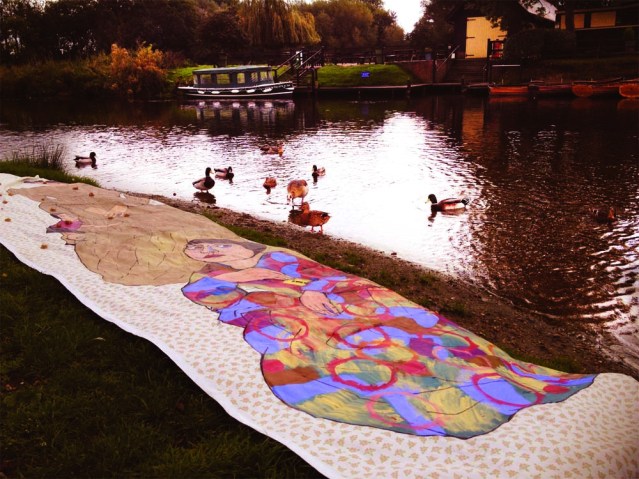 later on, yousef and i came back with some bread for the birds. and my girls