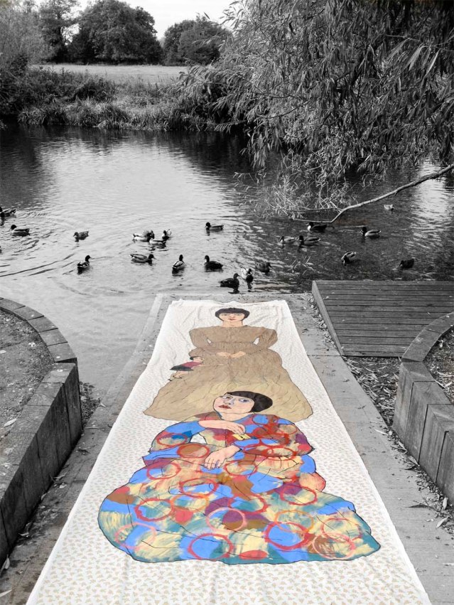 we found this perfect slipway for the girls. i don't think they were too happy with the pigeon shit though