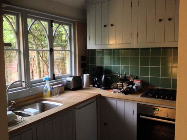 but soon the kitchen is back in order