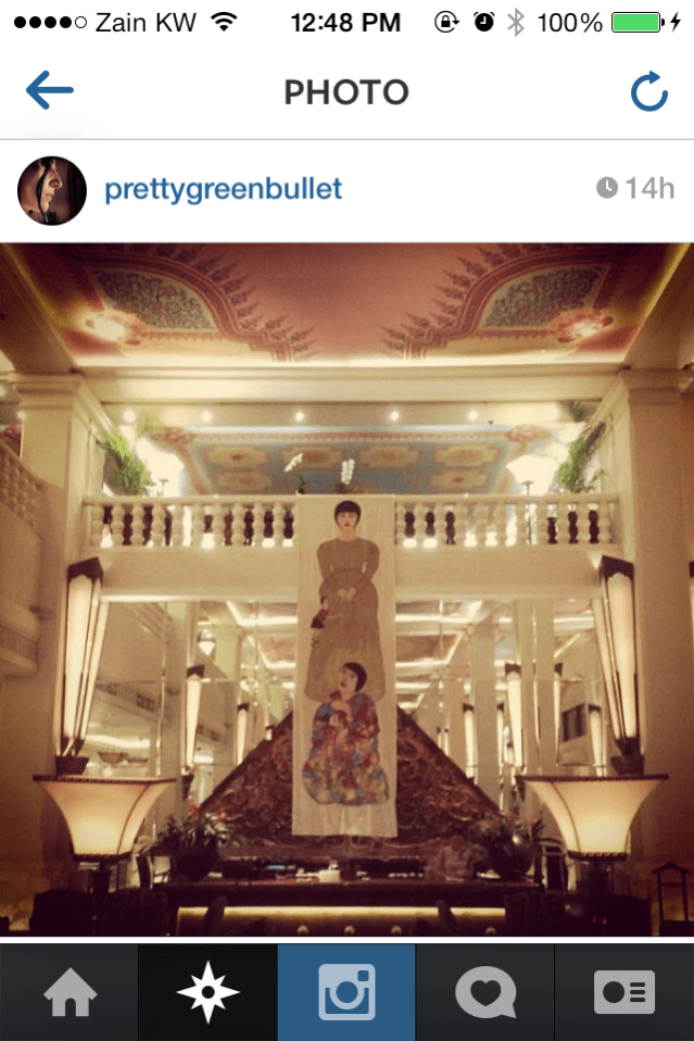 the girls hanging in the lobby of the four seasons hotel in bangkok