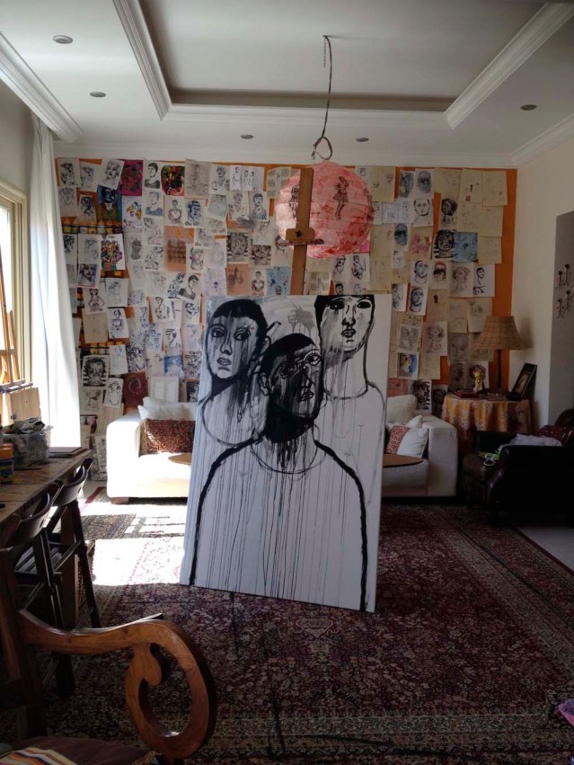 i started this painting a few days ago and left it like this for a while