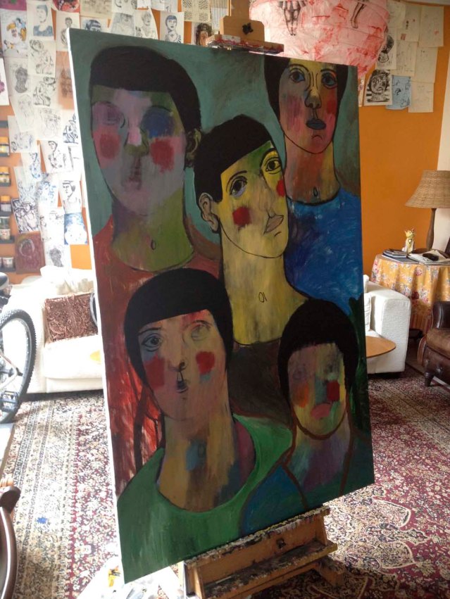 yesterday i finally got back to this painting. i don't like to let a painting fester for too long but sometimes it happens