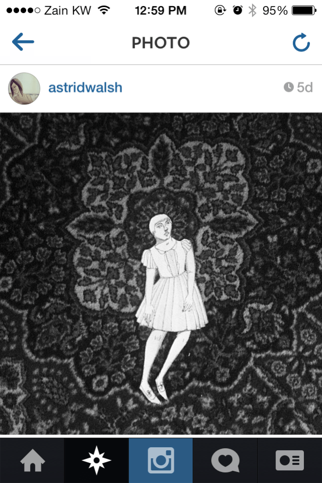 astrid: 'they seem to like black and white...'