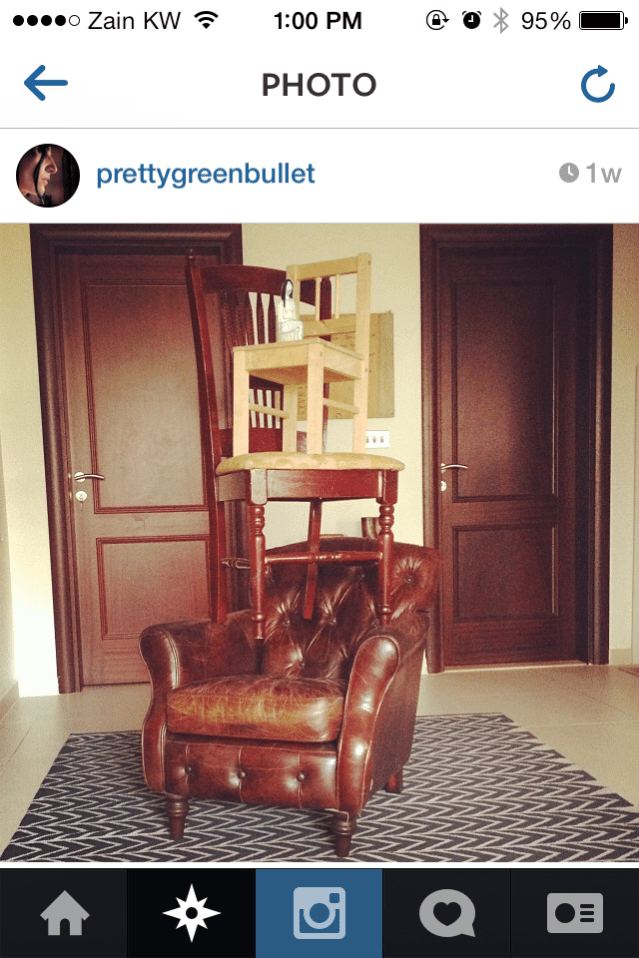 'she prefers to sit'