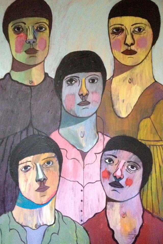 the five others, 2013, acrylic on canvas, 100 x 150cm