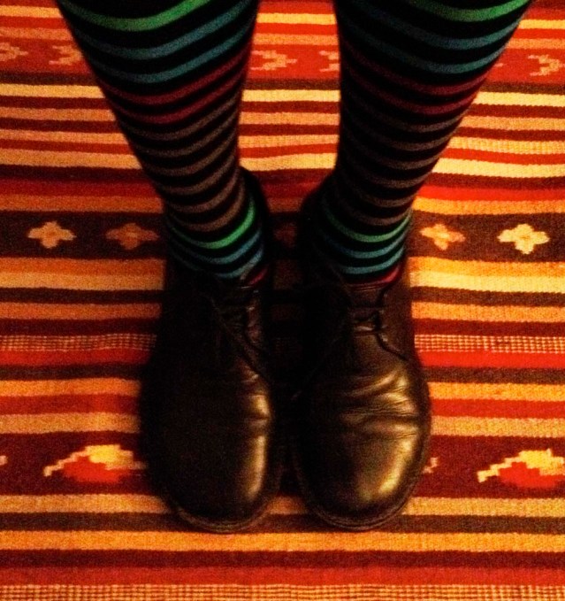 I wanted to wear something special on my head but ended up wearing these on my legs.  these hose were gifted to me by my children's father's aunty ilham for my birthday. she is an amazing feminist and linguist and has the heartiest laugh. i love my hose as much as i love my hoes! but more on that later