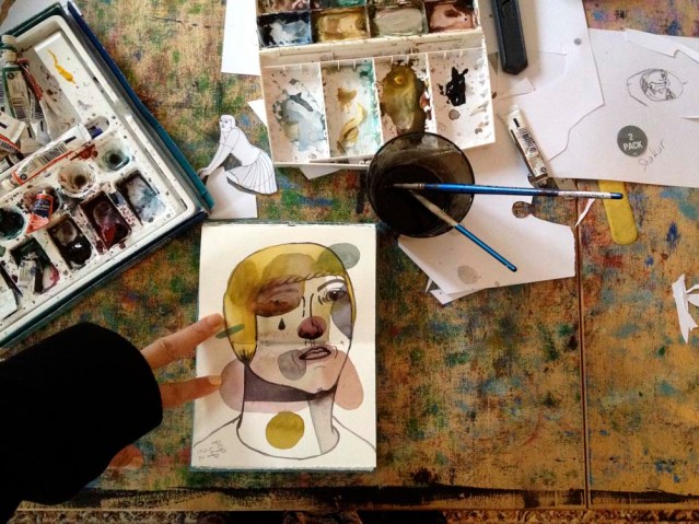 because it's raining outside and freezing inside