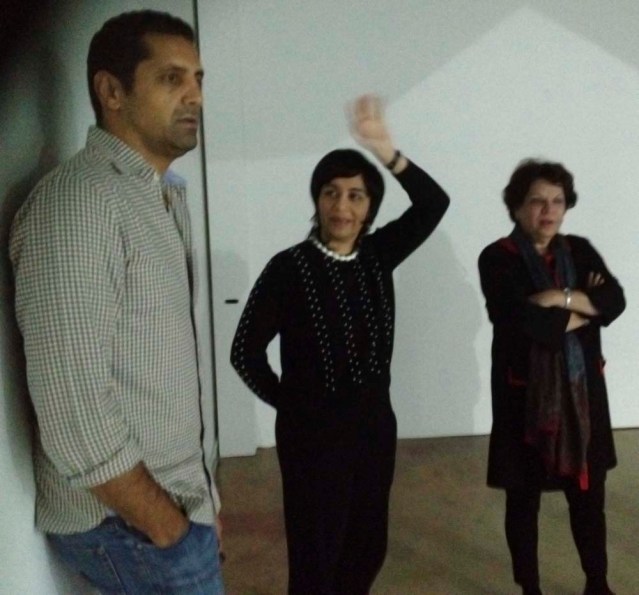 from left to right: my brother tareq, monira and her mother veteran kuwaiti artist thuraya al baqsami