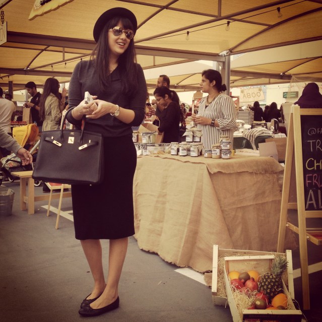 i run into hanaa at the market