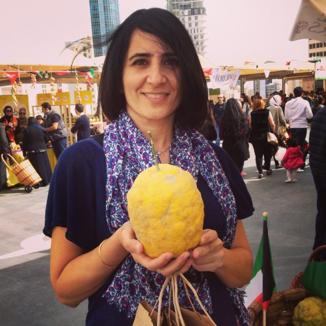 and pick up this giant lemon. 'do you come here often?'