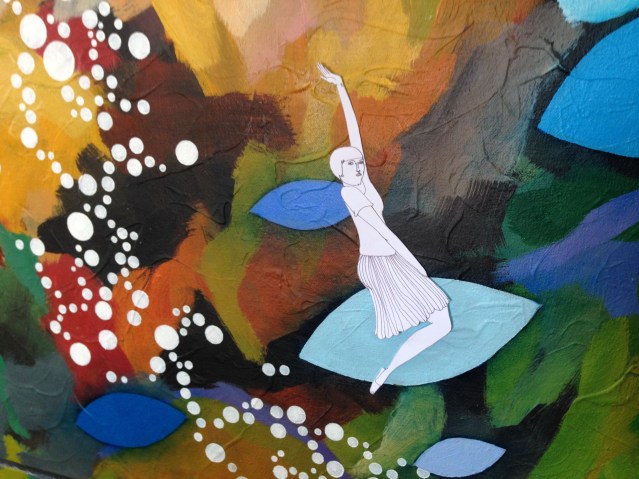 'like she's riding a bucking bronco', she said