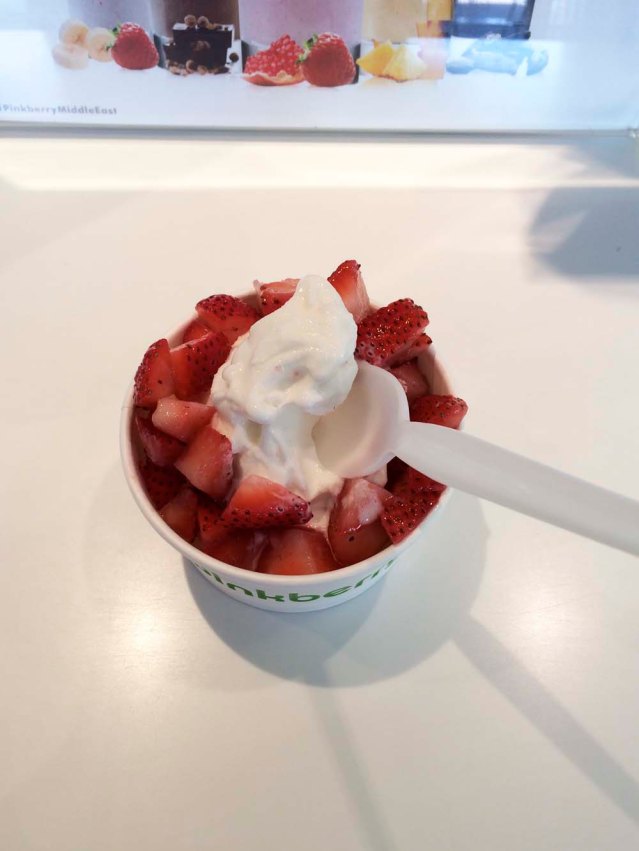 and there there was mine: the original with four servings of strawberry