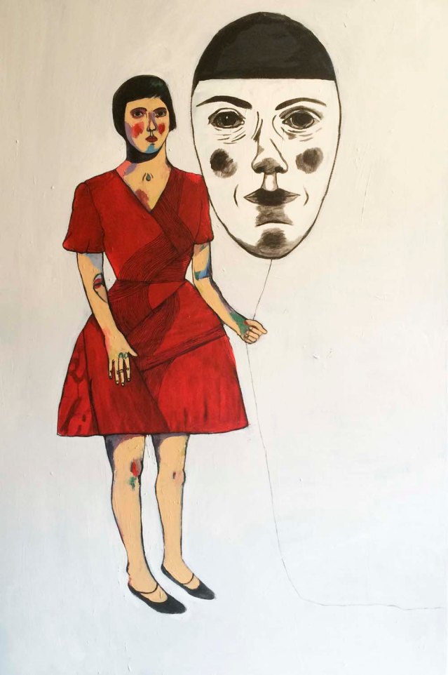 portrait of a balloon, 2014, acrylic on canvas, 100 x 150cm