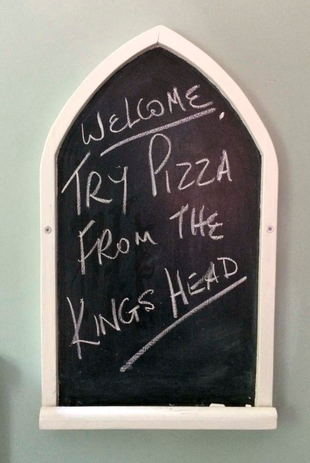 ok! i did go to the king's head but only discovered where the pizza booth was the next day. i ended up dining at the george