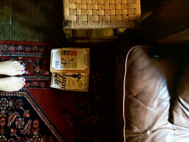 it was time to lie down and enjoy my evening with will, always by my side