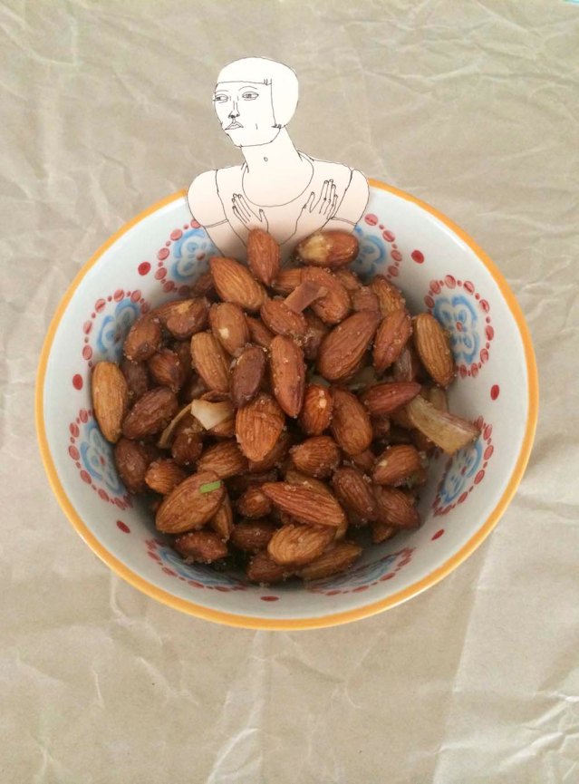 nut bath. this is the 'one nut in bangkok' almond mix. thai in a nut