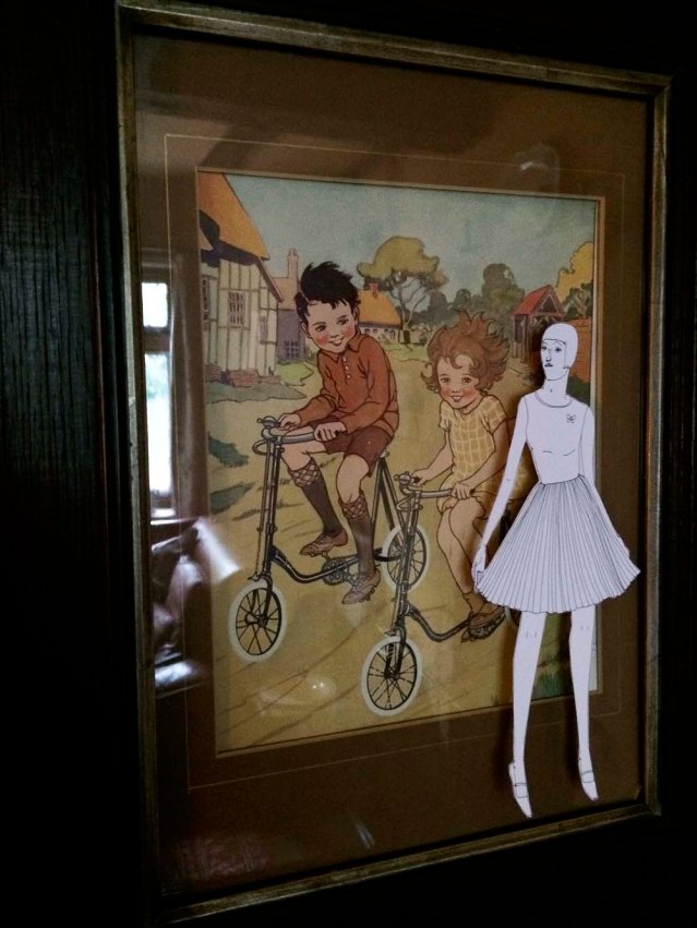 she thinks they're looking at her