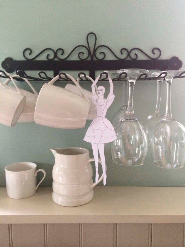 and this one likes to swing on cup and goblet hangers