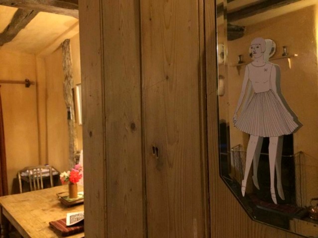 reflecting on her stay