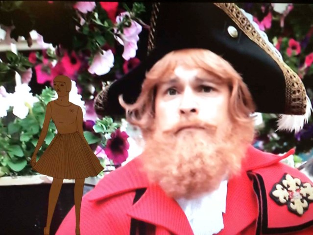 with the town cryer. hear ye! hear ye!