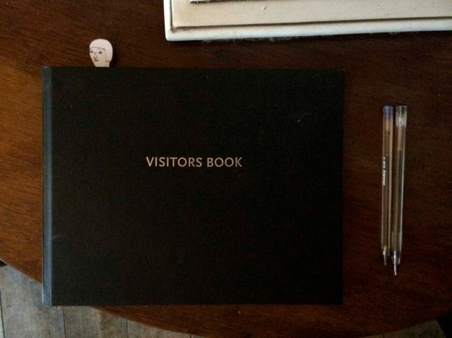 she never forgets to sign, but sometimes she forgets to leave