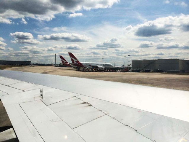 every time i land in heathrow i have to ogle the A380s. it's one beautiful, ugly aircraft