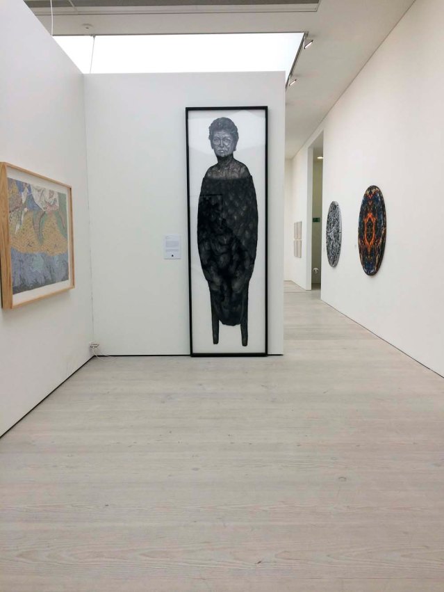 back at the gallery that morning. this piece is one of the reasons i had to go back. alas i can't remember who the artist is