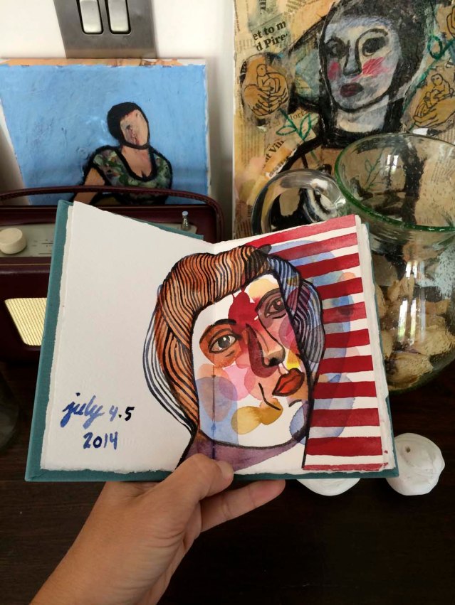 sometimes i like to take my drawings around for a saunter around my home